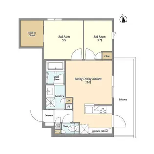 ベルファース三軒茶屋【4階】の間取り