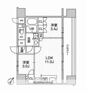NIDO SUGAMO【11階】の間取り