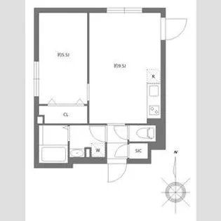 エルファーロ代々木【3階】の間取り