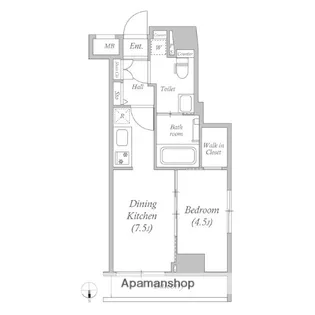 GENOVIA東中野SKYGARDEN【3階】の間取り