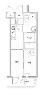ハーモニーレジデンス中野坂上【4階】の間取り