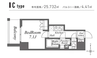 ZOOM池袋WEST【7階】の間取り