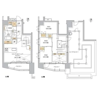 リビオメゾン東池袋【11階】の間取り