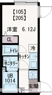K・S武蔵関【205号室】の間取り