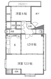峯村ビル【3階】の間取り