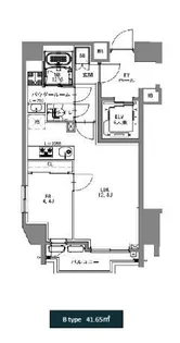 SーRESIDENCE新宿若松町【4階】の間取り