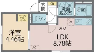 コーポSASAKI【2階】の間取り