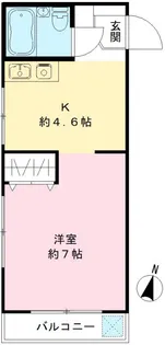 瑞鶯ハイツ【102号室号室】の間取り