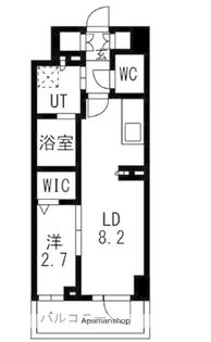 シーズンフラッツ高田馬場リバーサイドサウス【3階】の間取り