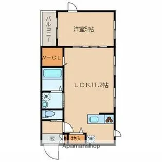 ロンデ西新宿【205号室号室】の間取り