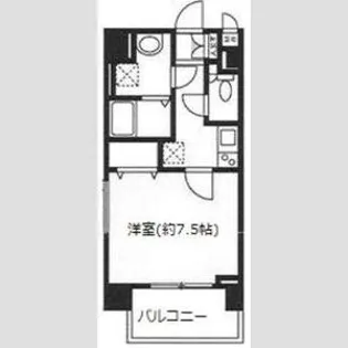 パレコート新宿【8階】の間取り