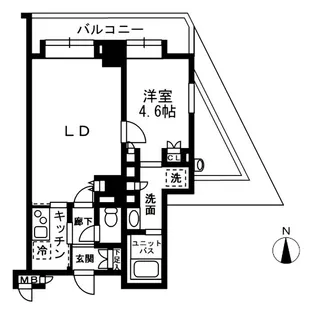 レジディア中落合A棟【5階】の間取り