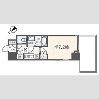 フェルテ中野【8階】の間取り