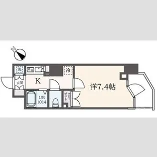 フェルテ中野【5階】の間取り