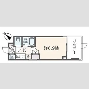 フェルテ中野【7階】の間取り