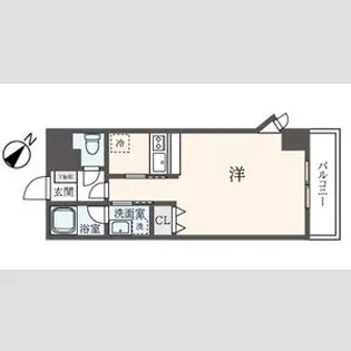 フェルテ髙波【6階】の間取り