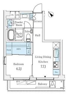 ソルテ千駄ヶ谷【2階】の間取り