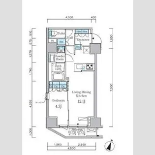アーバンコア原宿【9階】の間取り