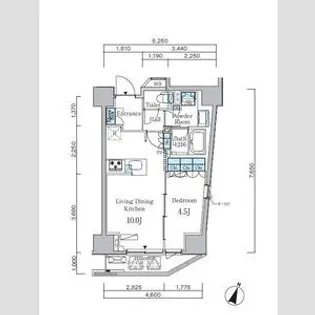 アーバンコア原宿【9階】の間取り