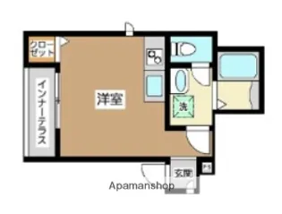 ベルリード渋谷本町【1階】の間取り