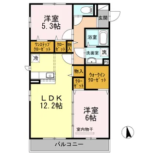 グランメール【2階】の間取り
