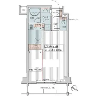 カスタリア三宿【3階】の間取り