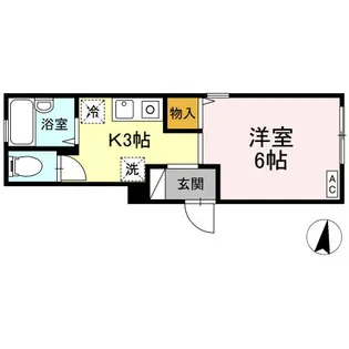 ヴェルドミール【1階】の間取り