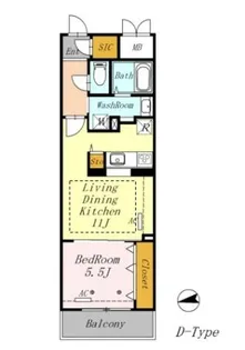 AZALETY上北沢【1階】の間取り