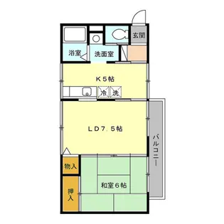ソシア・エム【101号室】の間取り