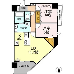TOKIWA RESIDENCE【6階】の間取り