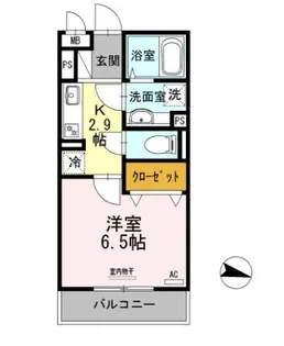 フラット明大前【2階】の間取り