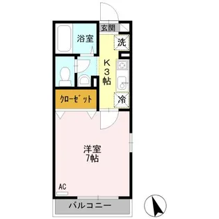 モンテローザ【1階】の間取り