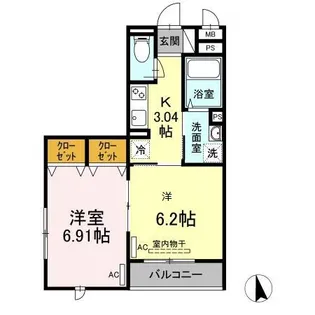 セジュール西台2【2階】の間取り