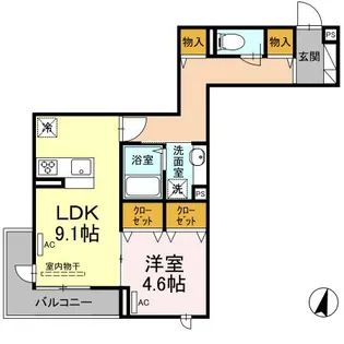 エクセリア上鷺宮Ⅱ【3階】の間取り