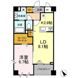 タンドリュクス プレミアム【4階】の間取り