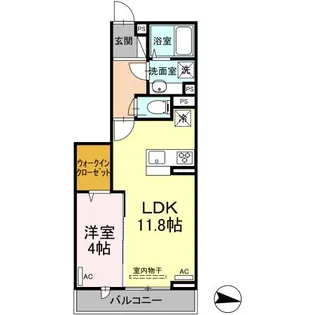 エクセリア上鷺宮Ⅰ【2階】の間取り
