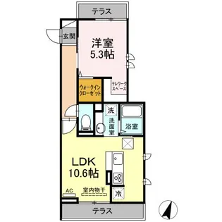 ステラ美光【1階】の間取り