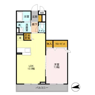 アネモスコートⅡ【1階】の間取り