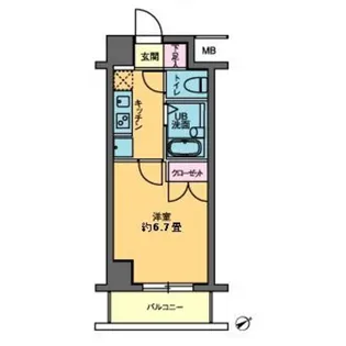 カスタリア要町【8階】の間取り