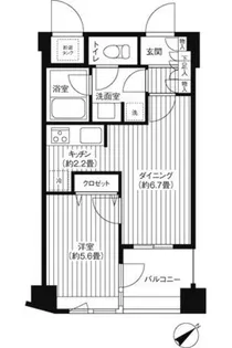 コスモリード新宿余丁町【5階】の間取り