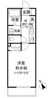 レ セレニタ 松庵【2階】の間取り