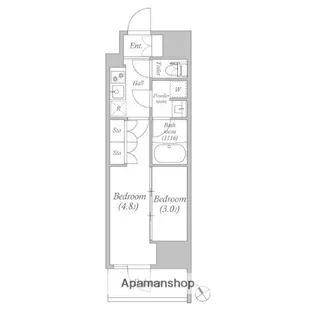ACP RESIDENCE 西巣鴨【7階】の間取り