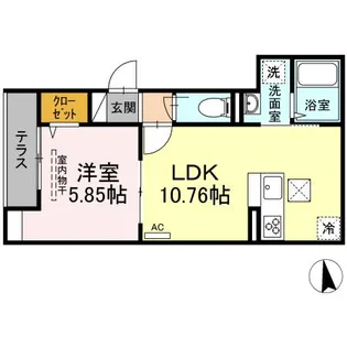 ラリュール高島平【1階】の間取り