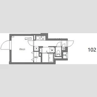 パセオ神宮前Ⅱ【1階】の間取り