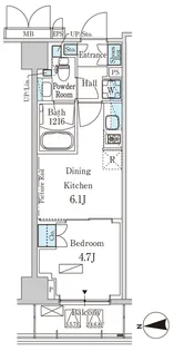 パークアクシス新宿西落合【7階】の間取り