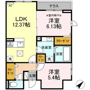 エクセリア早宮【1階】の間取り