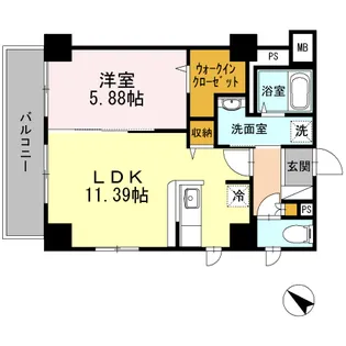 マグノリア グランディフローラ【2階】の間取り
