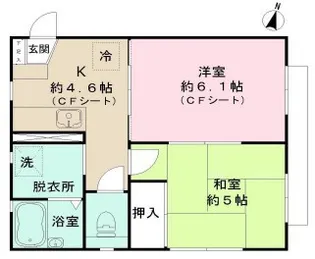 エクセルワタナベ【3階】の間取り