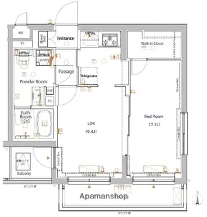 XEBEC八幡山【2階】の間取り