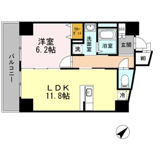 セリーン志村【5階】の間取り